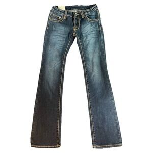 Davinci Italian Low Rise Y2K Straight Leg Jeans Size 28